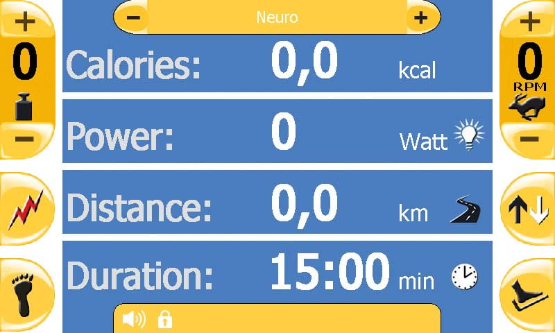 THERA-Trainer tigo, Detailaufnahme großes Display, Bildschirmdarstellung