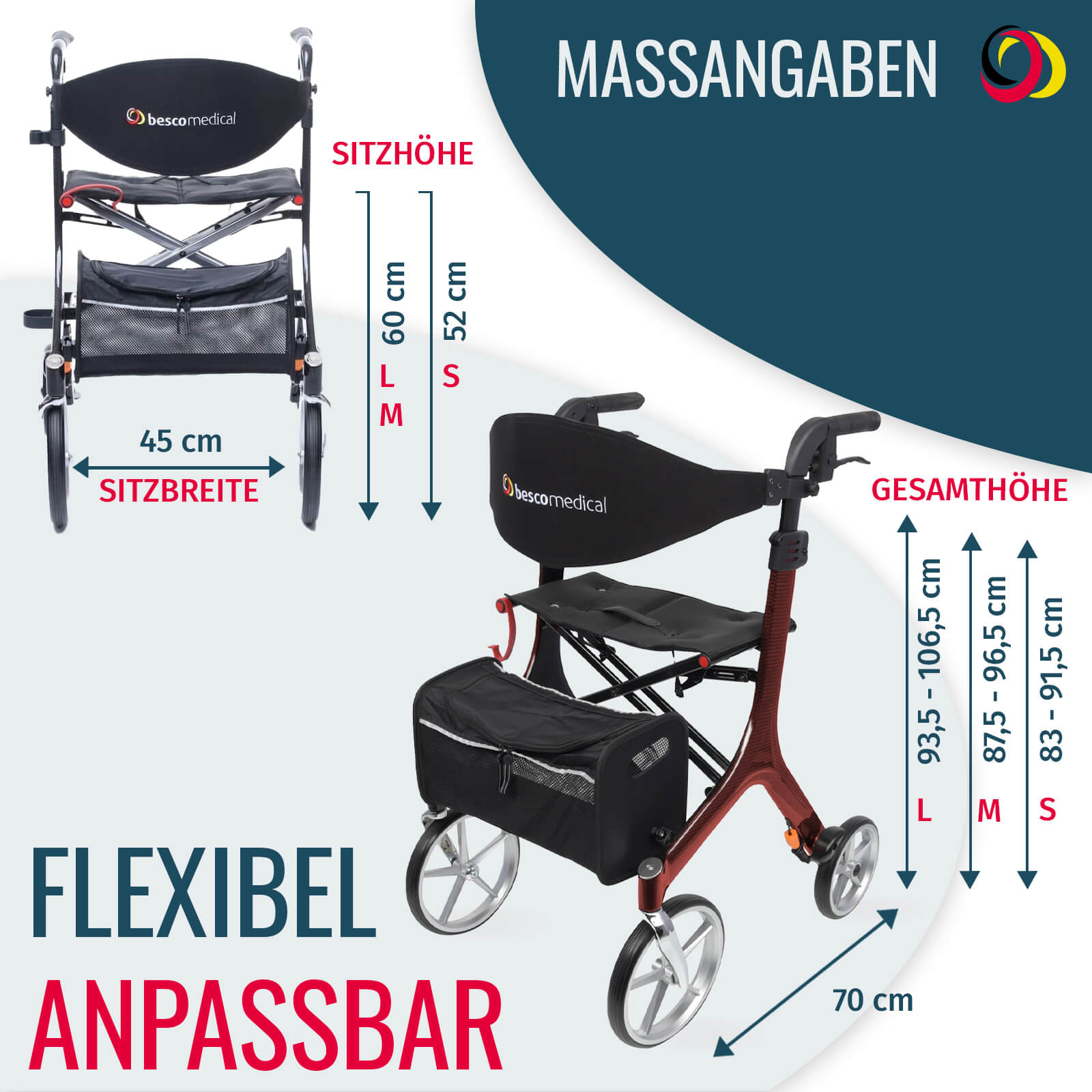 Carbon Rollator Bescomed