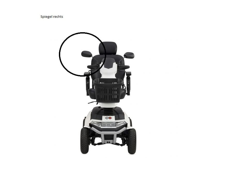 Spiegel-rechts-B-B-Centuro-Elektromobile Rückspiegel rechts Bischoff und Bischoff für Elektromobile Centuro