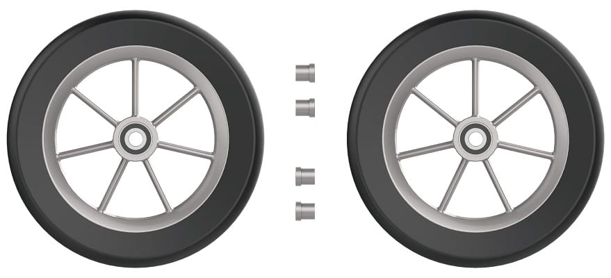 Vorderradsatz-mit-Softbereifung-1 Softbereifung Radsatz für Rehasense Rollatoren