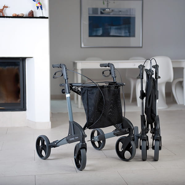 rollator-topro-troja-m-gefaltet Leichtgewicht Rollator Topro Troja Vorführware