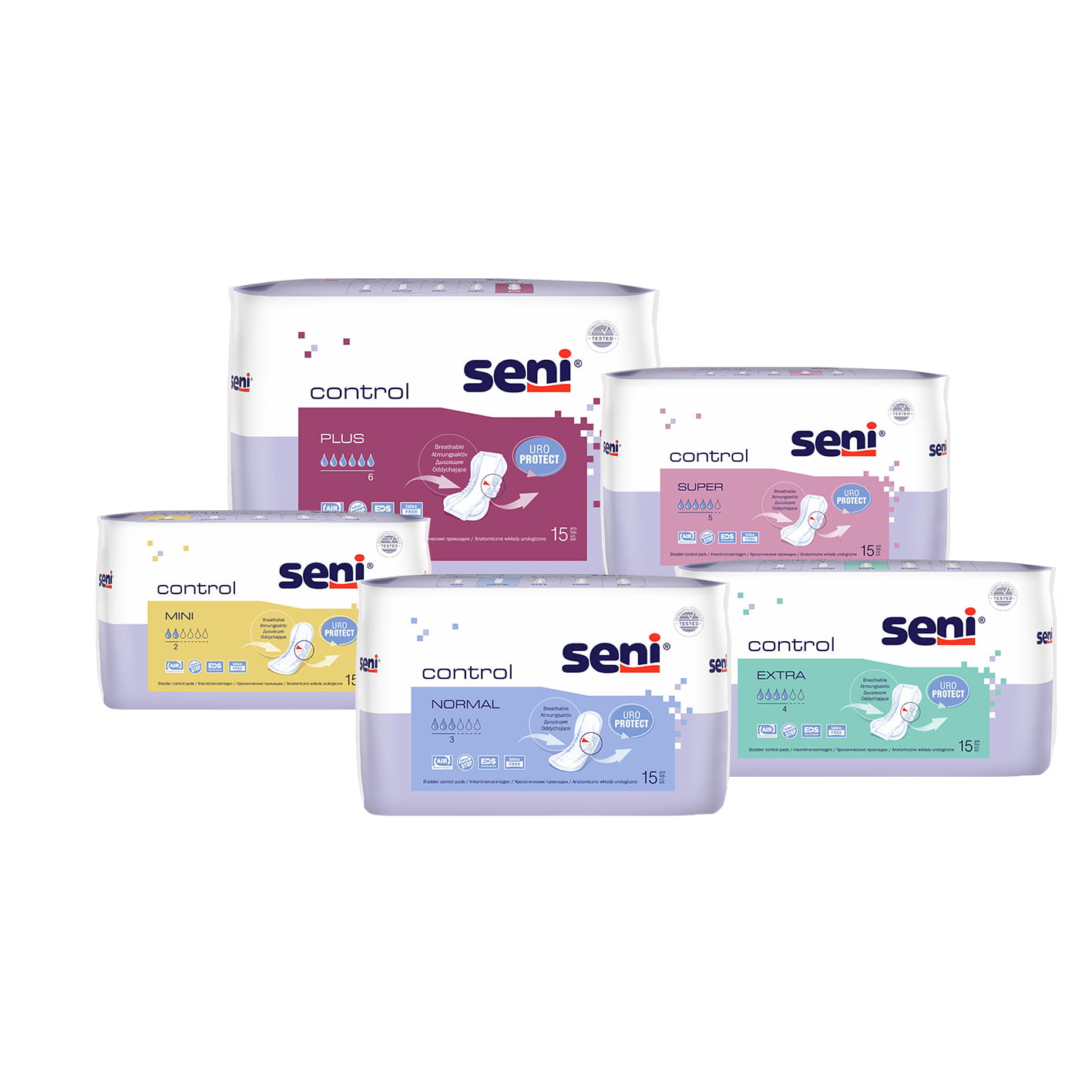Einlagen Seni Control Mini 15 Stück