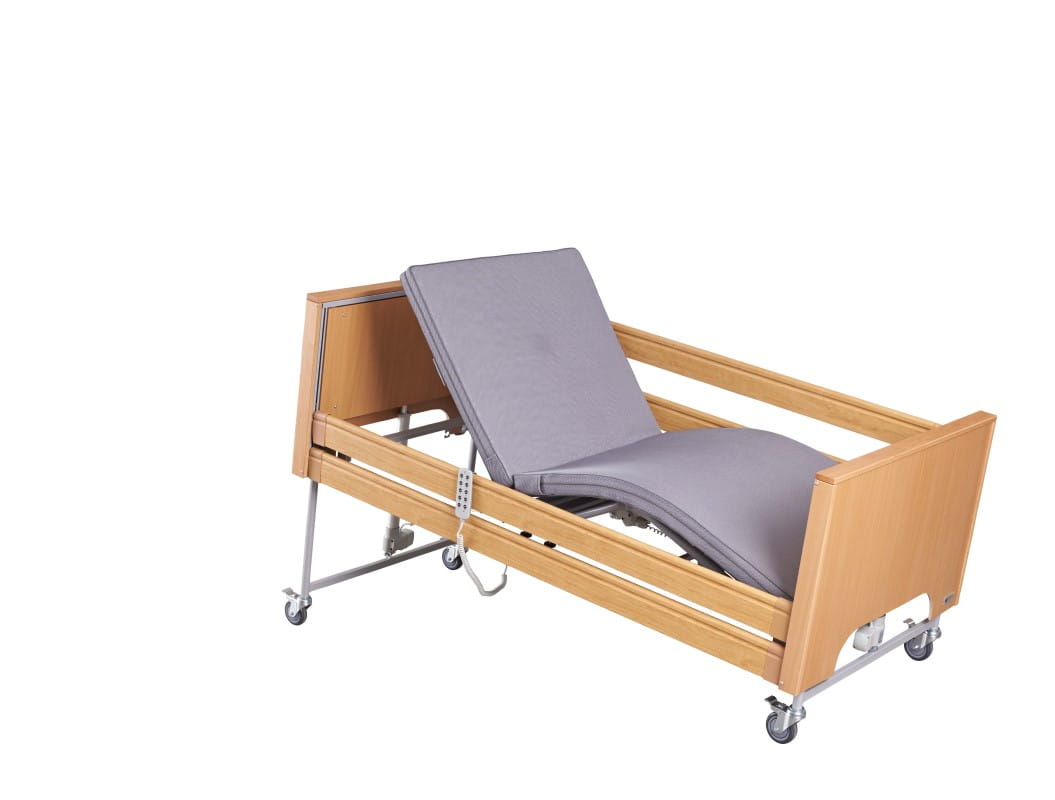 EcoFit-S-Plus-2 tecfor care GmbH Care Pflegebett ECOFIT S PLUS Low mit Holzverkleidung