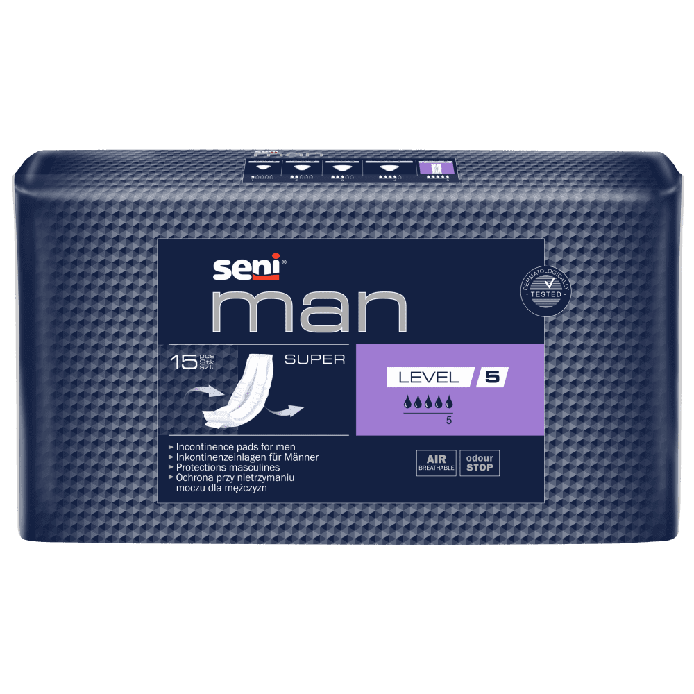 Seni_Man_Level_5 Inkontinenzeinlagen Seni Man Super Level 5 - 15 Stück