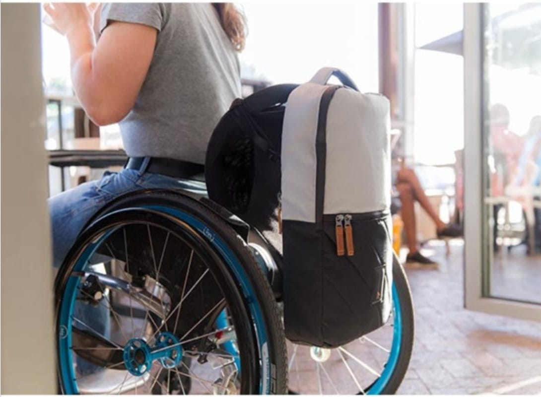 Kinetic Balance Rollstuhltasche Backrest Bag Silber/Schwarz