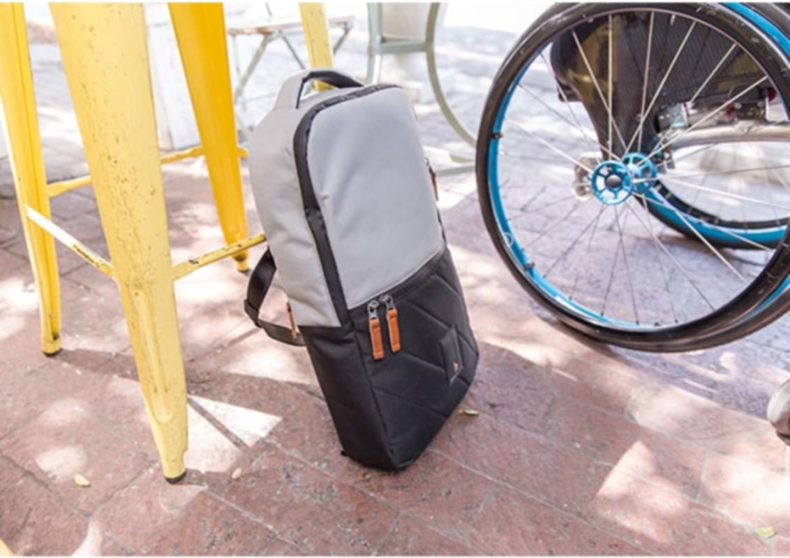 Kinetic Balance Rollstuhltasche Backrest Bag Silber/Schwarz