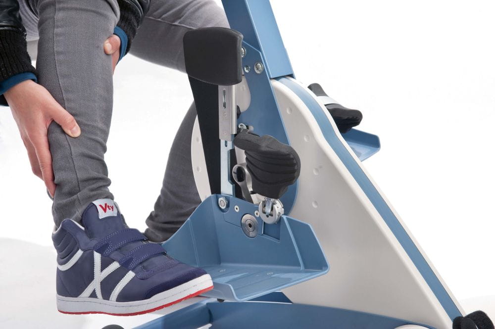 THERA-Trainer tigo, Detailaufnahme Beinsicherung, Positionierung
