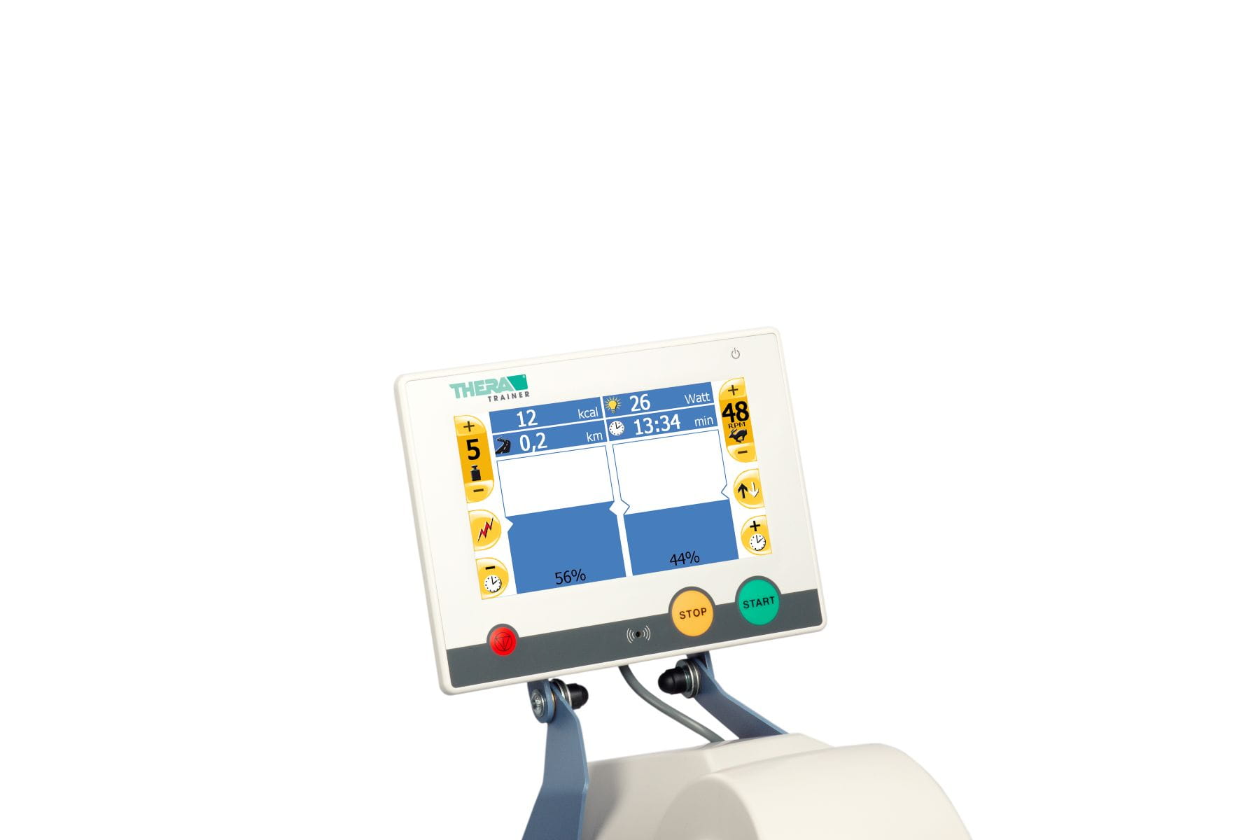 THERA-Trainer tigo, Detailaufnahme großes Display, Darstellung