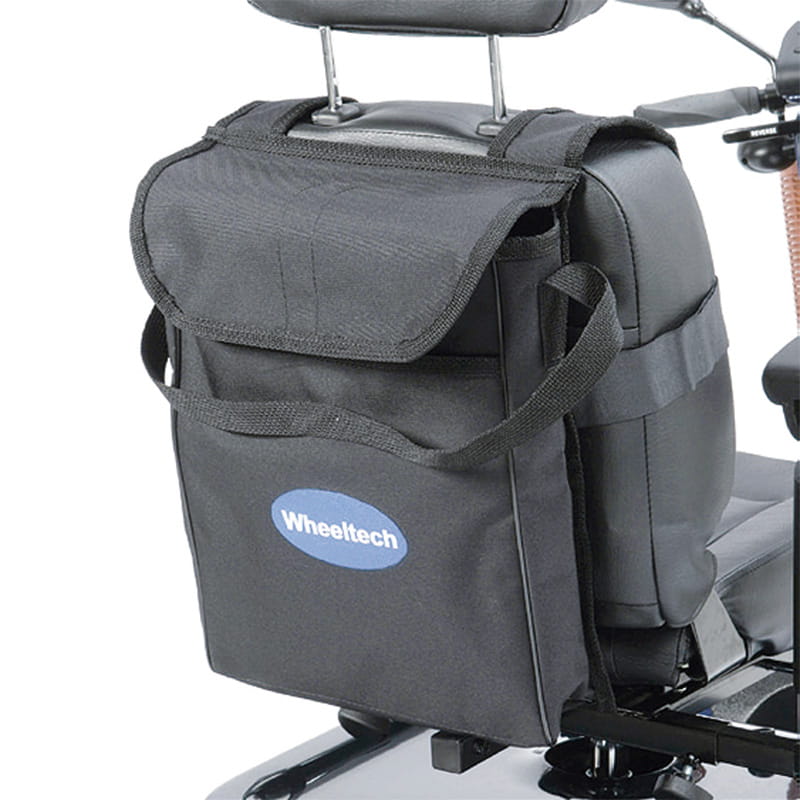 Rucksack für Rollstuhl, Rollator oder Gehgestell mit Taschen Blau 