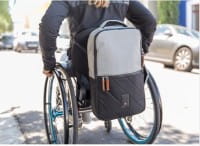 Kinetic Balance Rollstuhltasche Backrest Bag Silber/Schwarz